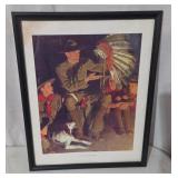 "The Campfire Story" Lithograph