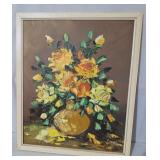 E. Horthy Floral Painting