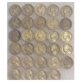 1942-1945 US 5 Cent Pieces