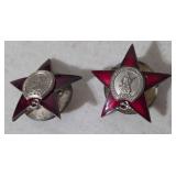 USSR Red Star Pins
