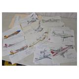 Airplane Drawings