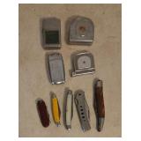 Vintage Pocket Knives, Lighters and Tape Measures