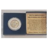 150th Anniversary CA Gold Rush Coin #0648