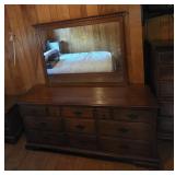 Heywood Wakefield Wooden Dresser w/ Mirror