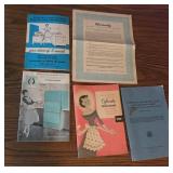 Vintage Appliance Booklets & WW2 Claims Booklet