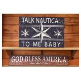 2-Decorative Wooden Signs