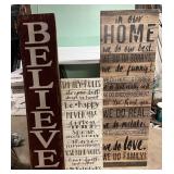 3- Large Novelty Signs