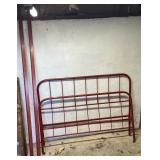 Cast Iron Red Bed Frame