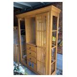 Large Curio Cabinet (No Glass On Sides)