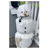 Chainsaw Carved Snow Man