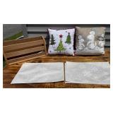 Xmas Themed Pillows & Place Mats