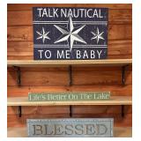 3-Decorative Wooden Signs #2