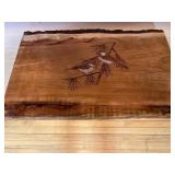 Natural Wood Bird Table Top Dï¿½cor