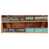 4-Decorative Wooden Signs #2
