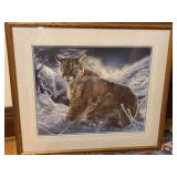 Vivi Crandall Print: Mt Lion with Elk