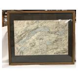 Framed Topo Map