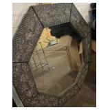 Snake Skin Framed Mirror