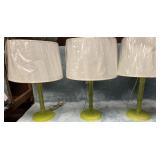 3- Decorative Table Lamps  Yellow