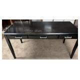 Black 3 Drawer Desk -Used