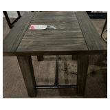 Wooden End Table Metal Supports