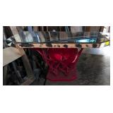 Decorative Mirrored Top Antler Stand
