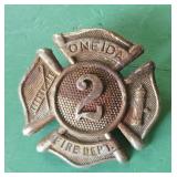 Vintage Oneida Fire Department Badge