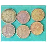 Vintage Heads I Win Tokens