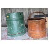 Vintage Wooden Buckets