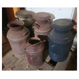 Vintage Metal Milk Cans