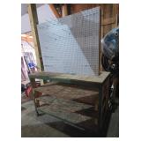 Wooden Bench w/ Pegboard