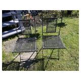 2- Folding Metal Chairs
