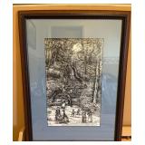 2002 Ron Collins Print Thompson Park