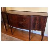 Mahogany Sideboard W/ Flame Veneer