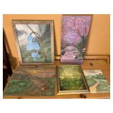 5-Pieces Juanita Duffany Paintings