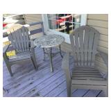Poly Chairs & Table