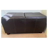 Dual Footstool W /Storage