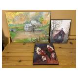 3- Pieces Juanita Duffany Paintings