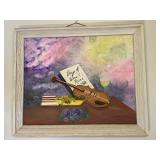 Framed Juanita Duffany Painting