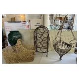 Hanging Basket- Wire Basket-Wine Rack