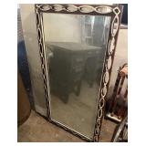 Vintage Wood Framed Mirror