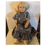 Vintage Annette Himstedt Girl In Blue Doll
