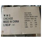 Planter Table Set Dï¿½cor (Unopened Box)