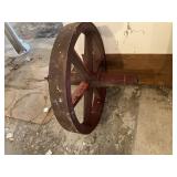 Vintage Wheelbarrow Wheel