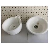 Vintage Dentist Chair Spit Bowls