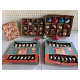 Vintage Xmas Lights & Glass Ornaments