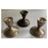 Sterling Silver Candle Holders