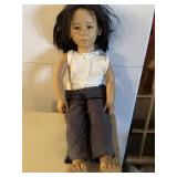 Doll W/ Removal Head & Wood Teeter Totter