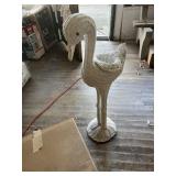 Wicker Bird Plant Stand