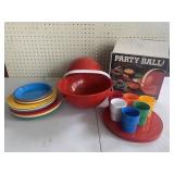 Party Ball Plastic Dishware