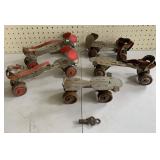 Vintage Roller Skates W/ Key